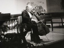 Eric Feldbusch te Washington waar hij een Stradivarius bespeelde genoemd de « Servais » (1985)