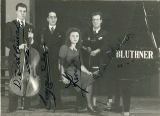 Le Quatuor Ad Artem 1940-45, Eric Feldbusch, Leopold Degaille, Jacqueline Levant et Paul martens
